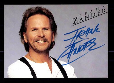 Frank Zander Autogrammkarte Original Signiert ## BC 87312