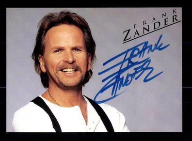 Frank Zander Autogrammkarte Original Signiert ## BC 87309