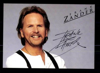 Frank Zander Autogrammkarte Original Signiert ## BC 87318