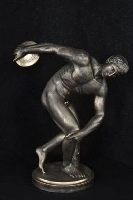 Statue Figur Sport Diskuswerfer Diskus Athletic Büste Mann Deko