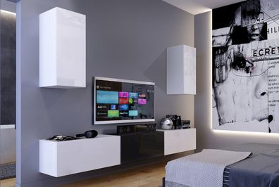 Markus N24 Möbel für Wohnzimmer Wohnwand Mediawand Schrankwand Wohnschrank