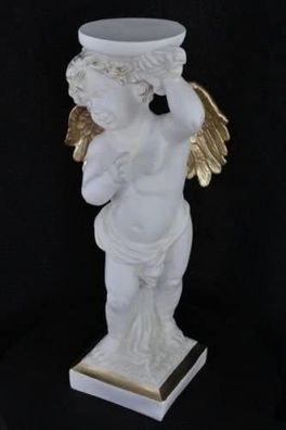 Engel mit Ablegeplatte Platte Angel Figur Statue Büste