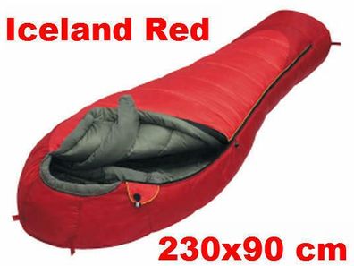 Alexika Schlafsack Mumienschlafsack Kälteschlafsack Iceland Red -23°C / 230 x 90cm