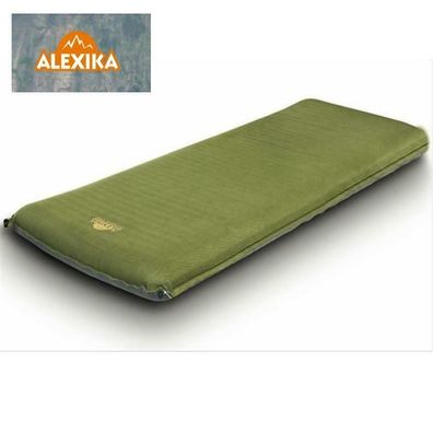 Alexika Isomatte Schlafmatte Campingmatte Outdoor GRAND Comfort 198 x 77 x 10 cm grün