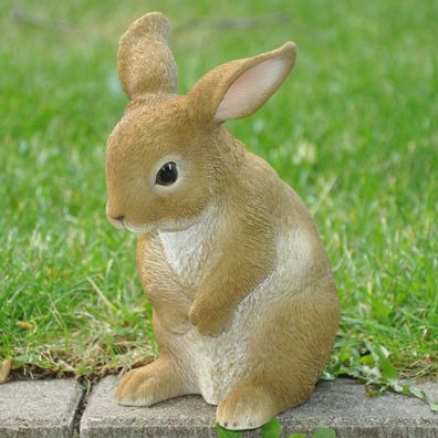 Gartenfigur Dekofigur Skulptur Tier Deko Beetfigur Hase Kaninchen wetterfest