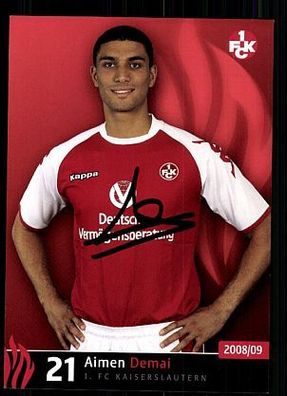 Aimen Demai 1. FC Kaiserslautern 2008/09 Autogrammkarte+ A 63280