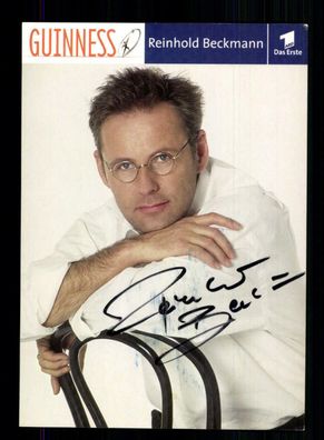 Reinhold Beckmann Guinness Autogrammkarte Original Signiert # BC 136398