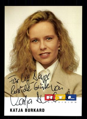 Katja Burkard RTL Autogrammkarte Original Signiert # BC 87989
