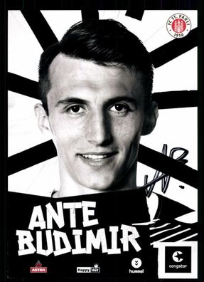 Ante Budimir Autogrammkarte FC St Pauli 2015-16 Original Signiert + A 113166