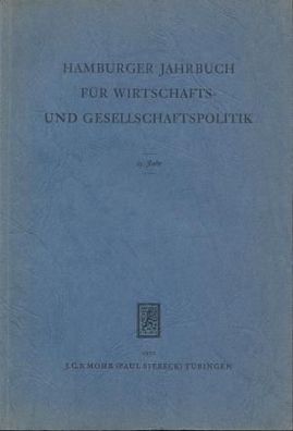 Hamburger Jahrbuch für Wirtschafts- und Gesellschaftspolitik 15 (1970) J. C. B. Mohr