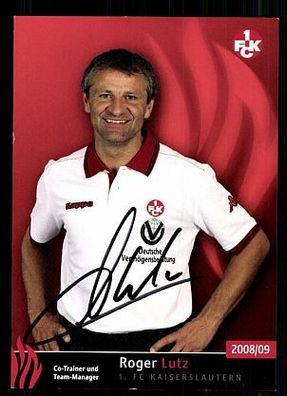 Roger Lutz 1. FC Kaiserslautern 2008-09 Autogrammkarte+ A 63291