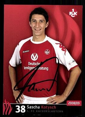Sascha Kotysch 1. FC Kaiserslautern 2008-09 Autogrammkarte+ A 63292