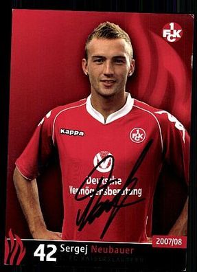 Sergej Neubauer 1.F.C. Kaiserslautern 2007/08 TOP + A 63313