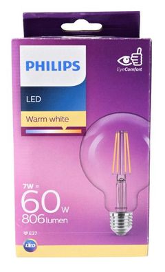 Philips LEDclassic Lampe ersetzt 60W, E27, warmweiß (2700 Kelvin), Leuchtmittel