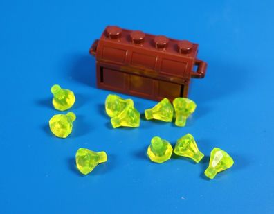 LEGO® Schatzkistemit 10 tranparent gelbe Diamanten