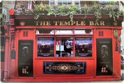 Blechschild 30 X 20 cm Irish Pub - The Temple Bar