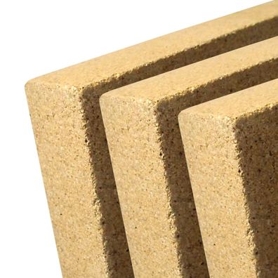 3 Vermiculit Platten 500 x 500 x 30 - Ofen Kamin Auskleidung - Schamotte Ersatz