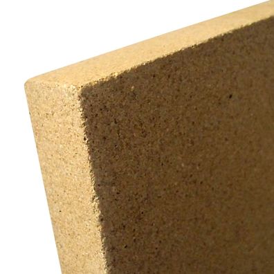 Vermiculit Platte 500 x 500 x 30 mm - Ofen Kamin Auskleidung - Schamotte Ersatz