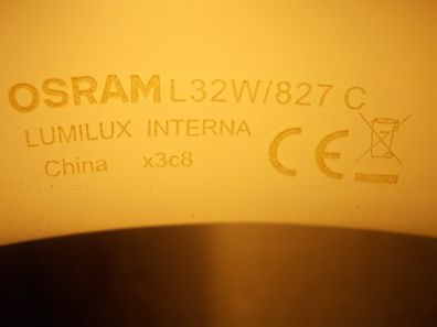30cm 30 cm Ring-Lampe Osram L 32w/827 C LumiLux Interna extra warmweiss Neon=no LED