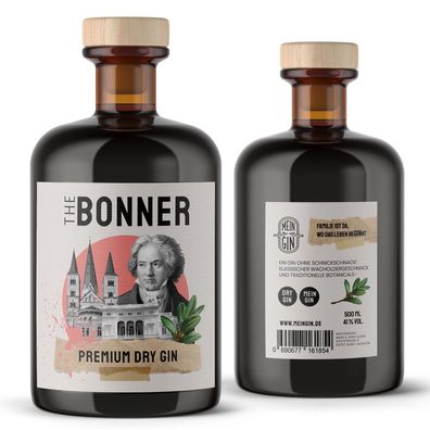 The Bonner Premium Dry Gin 0,5l (41% Vol.) - Premium Dry Gin aus Beethovens Hei