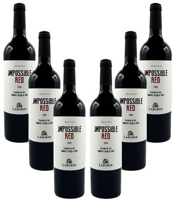 Laborie Rotwein 6er Set Impossible Red South Africa 6x 0,75L (14% Vol)- [Enthäl