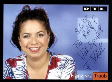 Franziska Traub RTL Autogrammkarte Original # BC 45073
