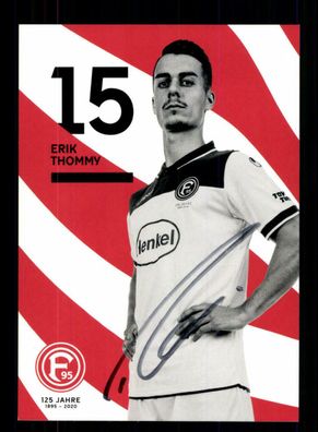 Erik Thommy Autogrammkarte Fortuna Düsseldorf 2019-20 Original Signiert