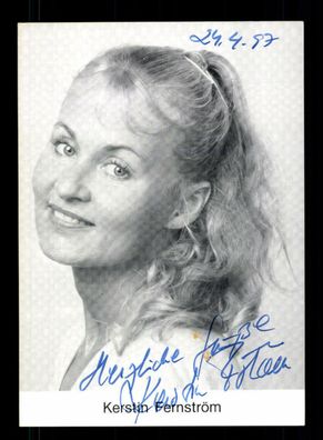 Kerstin Fernström Autogrammkarte Original Signiert # BC 89385