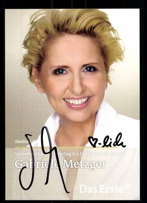 Gabriele Metzger Verbotene Liebe Autogrammkarte Original Signiert ## BC 45464