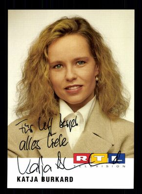 Katja Burkard RTL Autogrammkarte Original Signiert # BC 87990