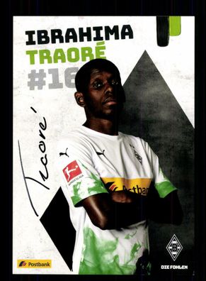 Ibrahim Traore Autogrammkarte Borussia Mönchengladbach 2019-20 Original