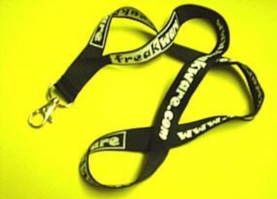 Lanyard Schlüsselanhänger Schlüsselband schwarz von "freakware" Werbeartikel