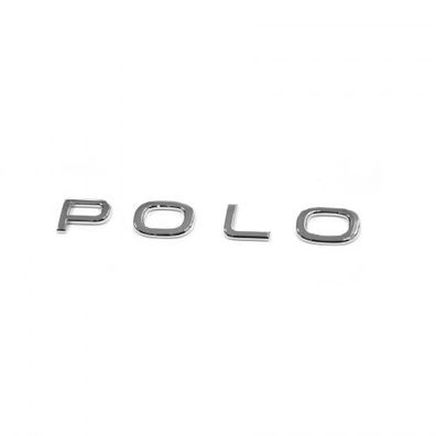 Original VW Polo 6 (2G) Schriftzug Aufkleber Emblem Logo chrom glänzend