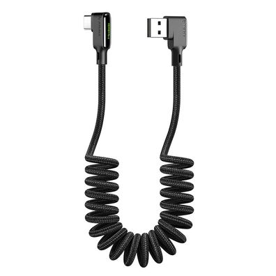 mcdodo Black Glue Kabel Typ-C 3A Quick Charge 4.0 Schnell USB-C Nylon 1,8M Datenka...
