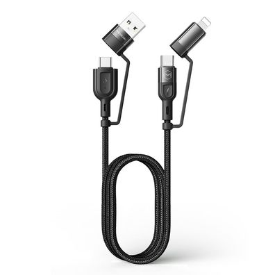 Mcdodo 4-in-1 PD Fast Charge Schnellladekabel Ladegerät Kabel (Micro USB, Typ-C, ...