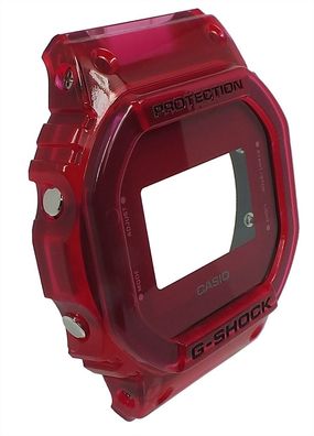 Casio G-Shock Gehäuse CASE/ CENTER ASSY DW-5600SB-4 rot transparent