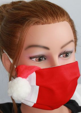 Textil Design Maske - waschbar, aus Baumwolle, mit zertifiziertem Innenvlies - Bommel