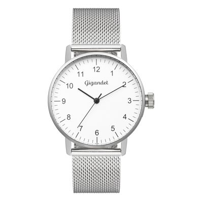 Uhr Damenuhr Quarzuhr Gigandet Minimalism G27-005 Silber Metallband
