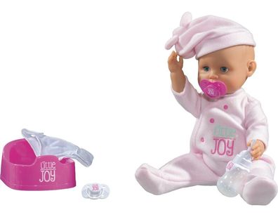 Little Joy Dolls World Puppenset Baby Mädchen Interaktive Puppe Lebensecht 46 cm