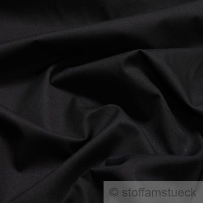 Stoff Baumwolle Batist schwarz leicht luftig transparent