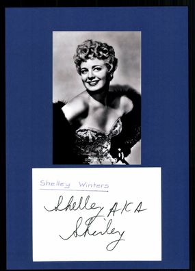 Shelley Winters Original Signiert ( + 2006) ## BC G 29770
