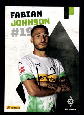 Fabian Johnson Autogrammkarte Borussia Mönchengladbach 2019-20 Original