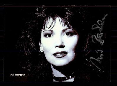 Iris Berben Autogrammkarte Original Signiert # BC 90838