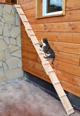 Ruhti - Katzentreppe Katzenleiter Katzenstufe für Balkon, Treppe etc.| 1 bis 7 m