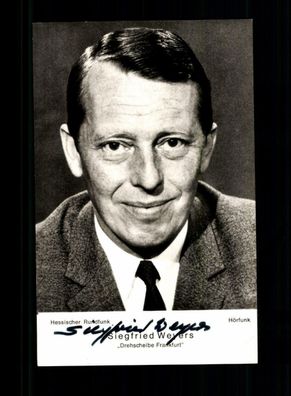 Siegfried Weyers Rüdel Autogrammkarte Original Signiert + F 1271