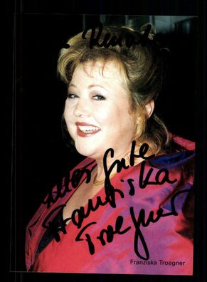 Franziska Troegner Autogrammkarte Original Signiert + F 1409