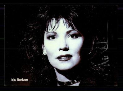 Iris Berben Autogrammkarte Original Signiert # BC 86401
