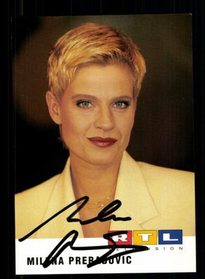 Milena Preradovic RTL Autogrammkarte Original Signiert + F 1678