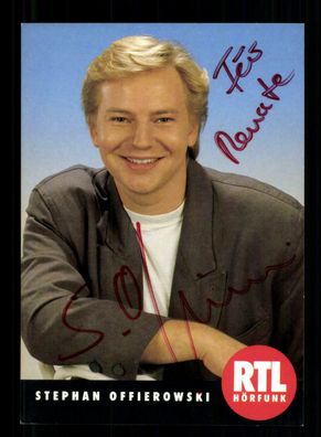 Stephan Offierowski RTL Hörfunk Autogrammkarte Original Signiert + F 1625