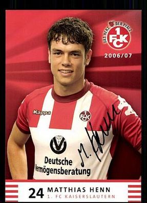 Matthias Henn 1. FC Kaiserslautern 2006/07 TOP+ + A 63329